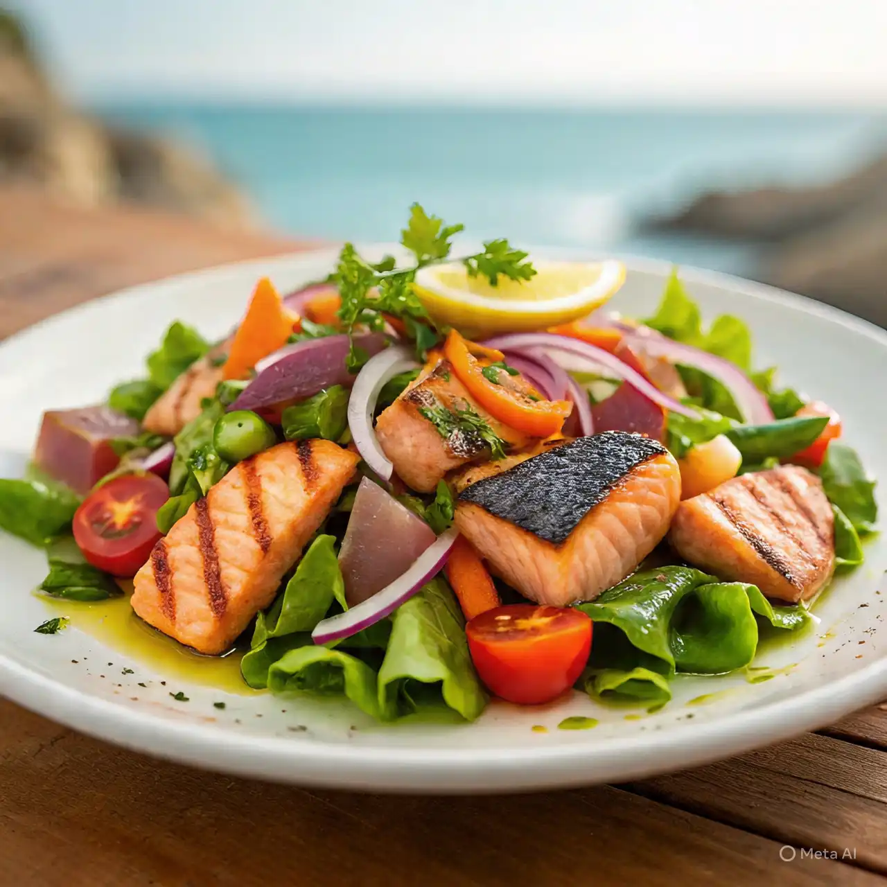 سلطة سمك فاخرة
