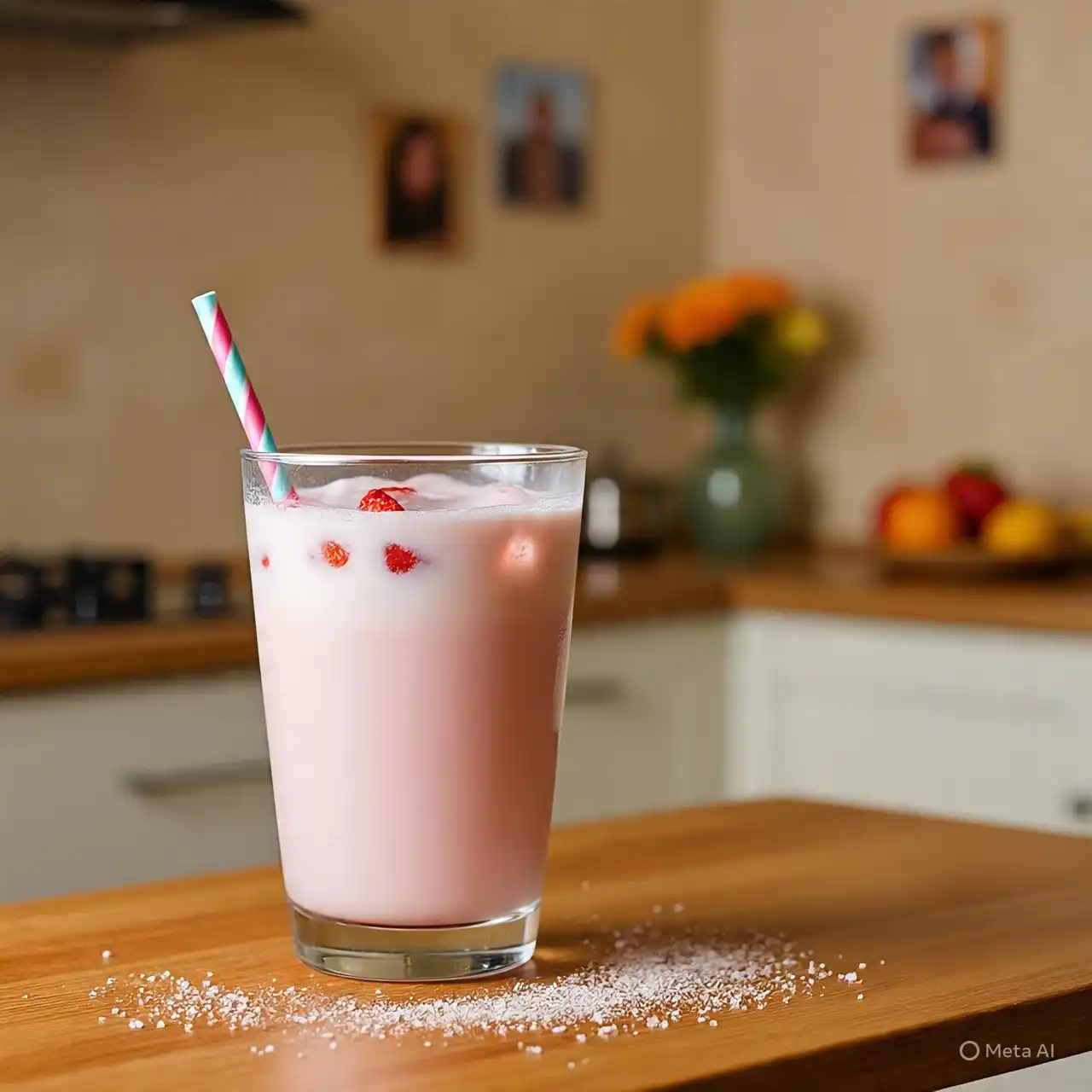 حليب فراوله